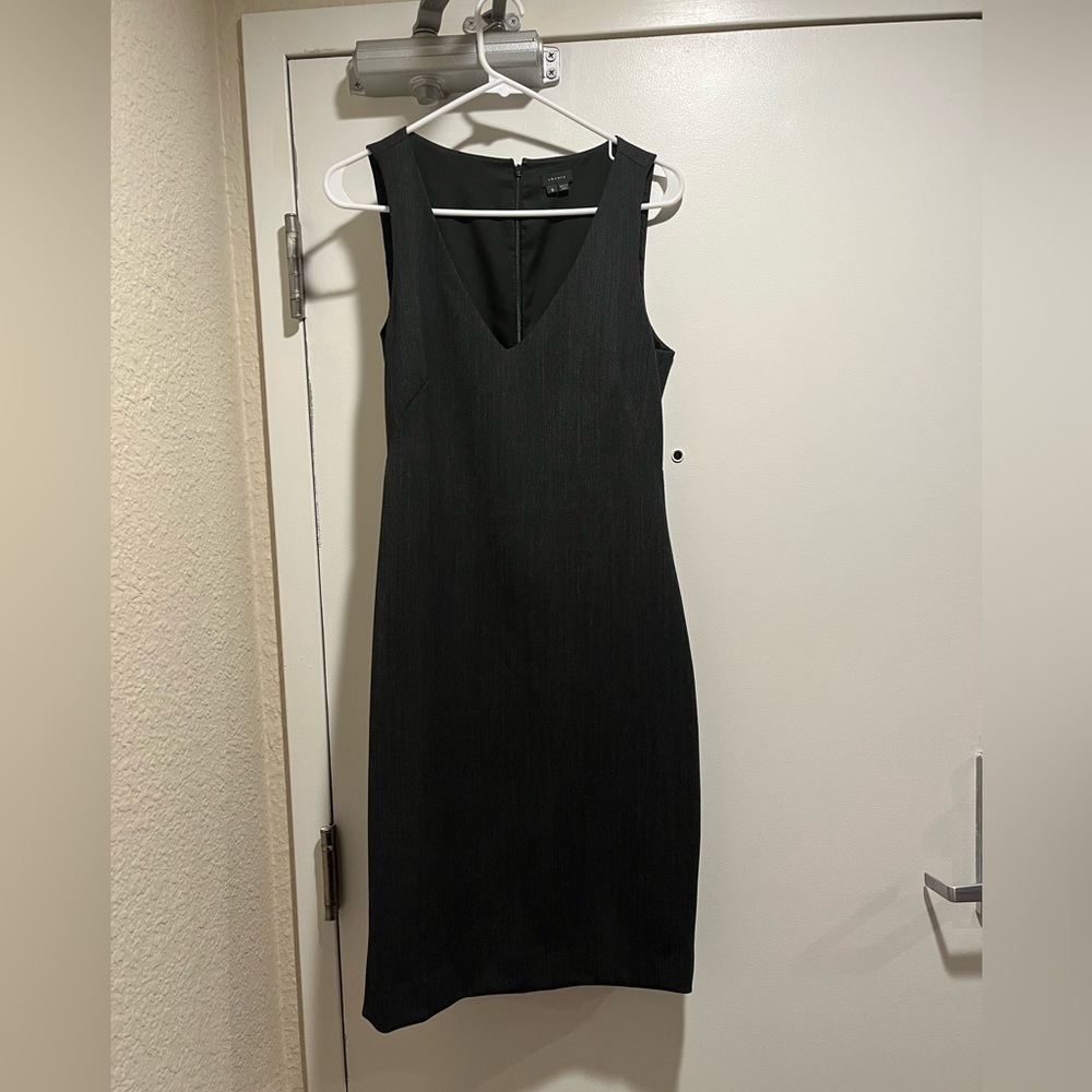 Theory V Neck Sheath Dress